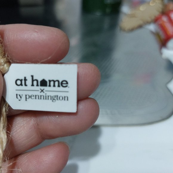 At Home TY Pennington Gold Rusted Toned Santa Ornament - Picture 5 of 6